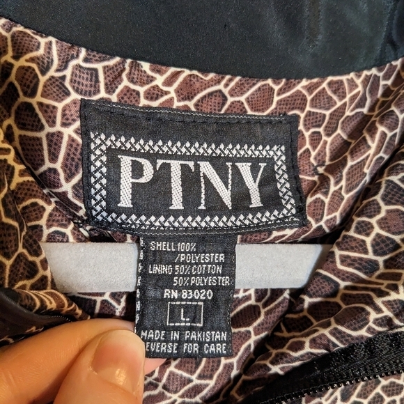 PTNY Vintage 90's/Y2K windbreaker giraffe print - Picture 14 of 14